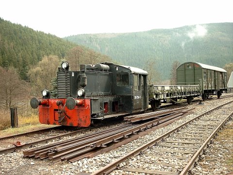 Kö 310734 an der Talstation der Bergbahn in Mellenbach (Quelle: H.Sibilski)